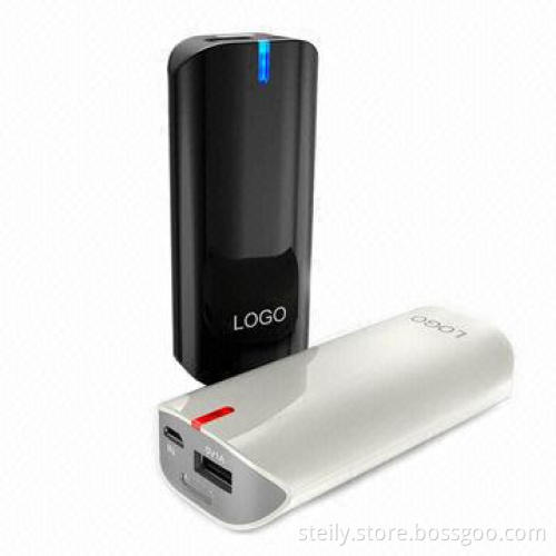 5,200mAh Portable Power Stations for Smartphones, Sized 10 x 4.5 x 2.3cm, CE, FCC and RoHS Marks